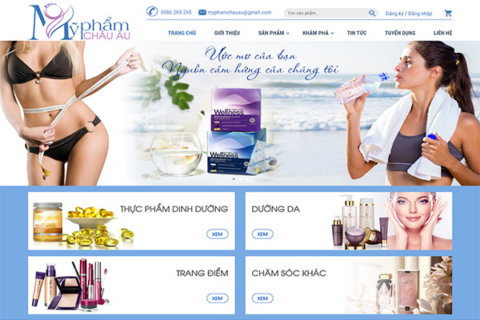 TOP các mẫu website về mỹ phẩm độc đáo, thu hút nhất hiện nay