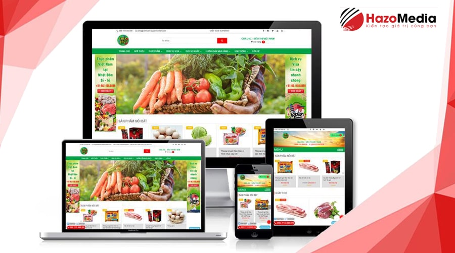 Thiết kế website bán hàng thực phẩm